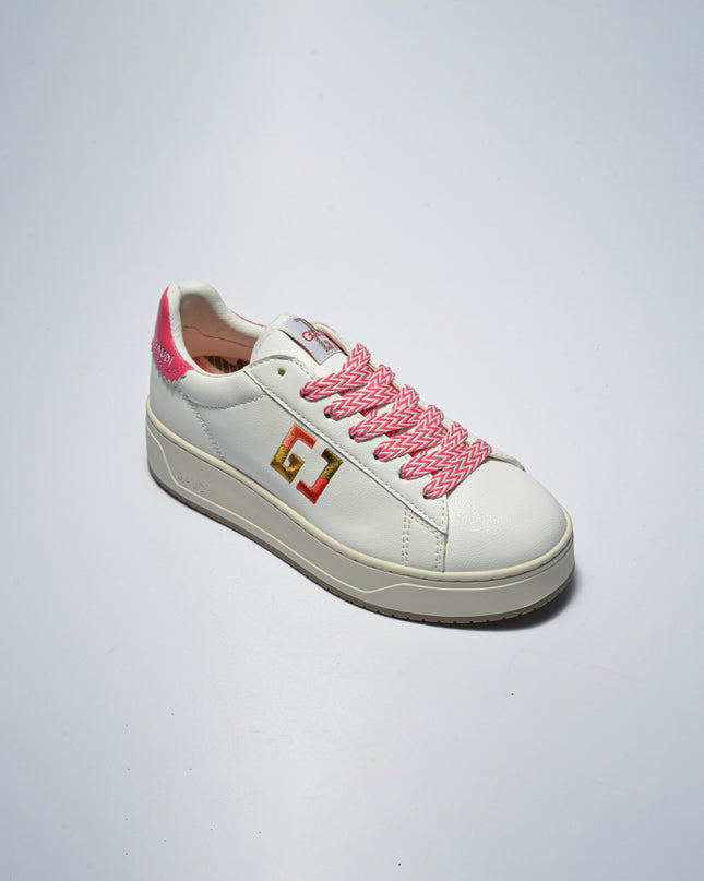 GAUDI C.C 4320 SNEAKERS BIANCA-ROSA
