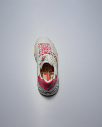 GAUDI C.C 4320 SNEAKERS BIANCA-ROSA