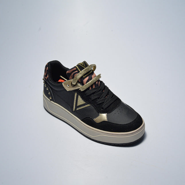 GAUDI 4711 SNEAKERS NERA-ORO