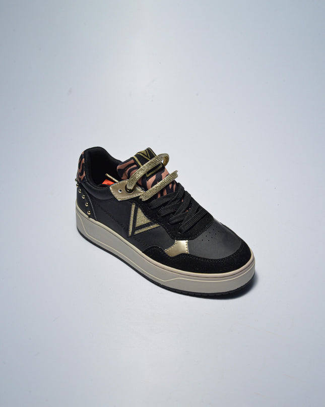 GAUDI 4711 SNEAKERS NERA-ORO