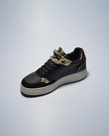 GAUDI 4711 SNEAKERS NERA-ORO
