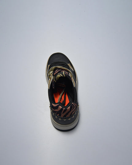 GAUDI 4711 SNEAKERS NERA-ORO