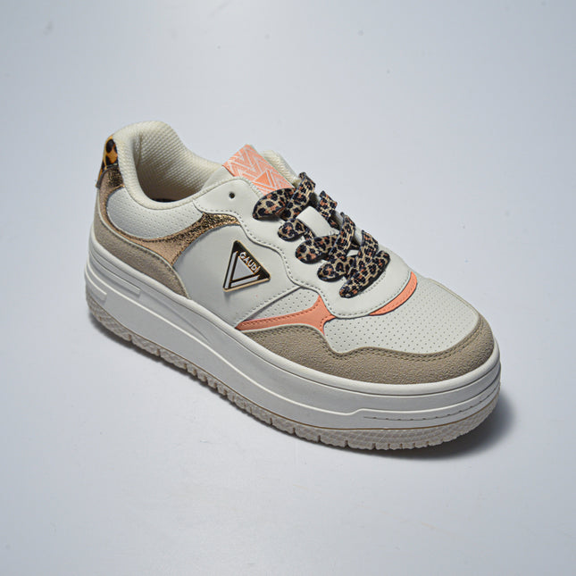 GAUDI 4341 SNEAKERS BIANCA-BEIGE