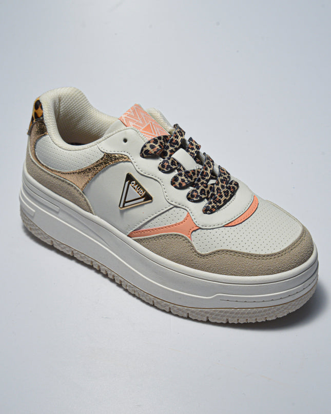 GAUDI 4341 SNEAKERS BIANCA-BEIGE