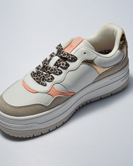 GAUDI 4341 SNEAKERS BIANCA-BEIGE