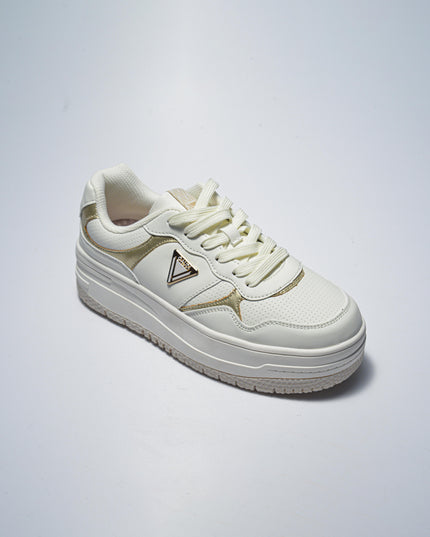 GAUDI 4340 SNEAKERS BIANCA-ORO