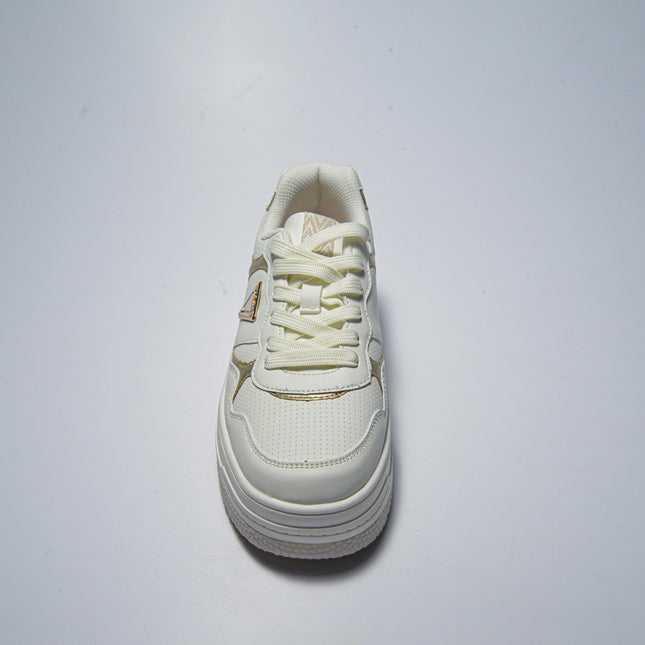 GAUDI 4340 SNEAKERS BIANCA-ORO
