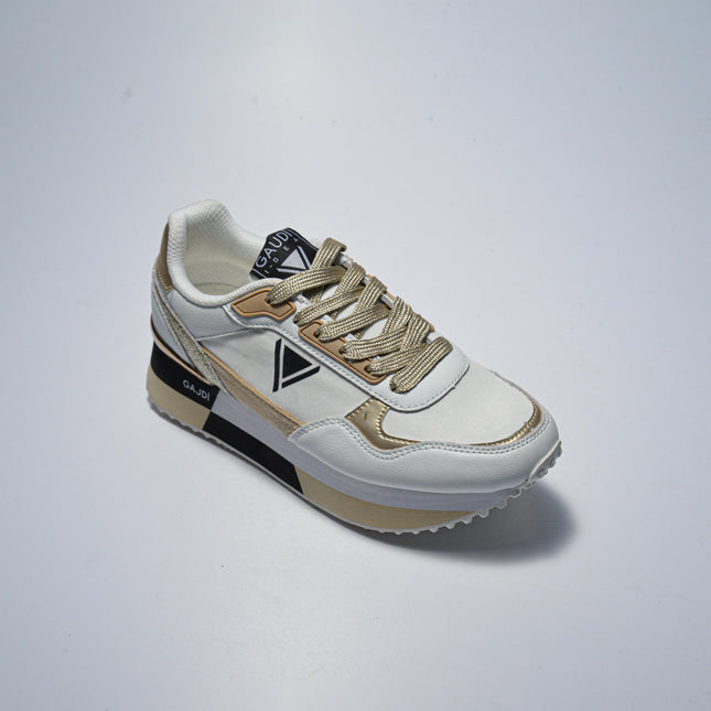 GAUDI 4361 SNEAKERS BIANCA-ORO