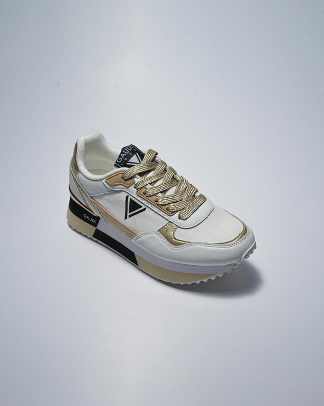 GAUDI 4361 SNEAKERS BIANCA-ORO