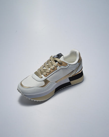 GAUDI 4361 SNEAKERS BIANCA-ORO