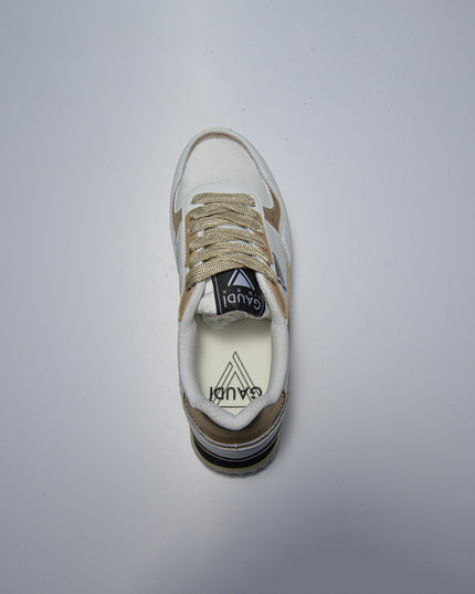 GAUDI 4361 SNEAKERS BIANCA-ORO