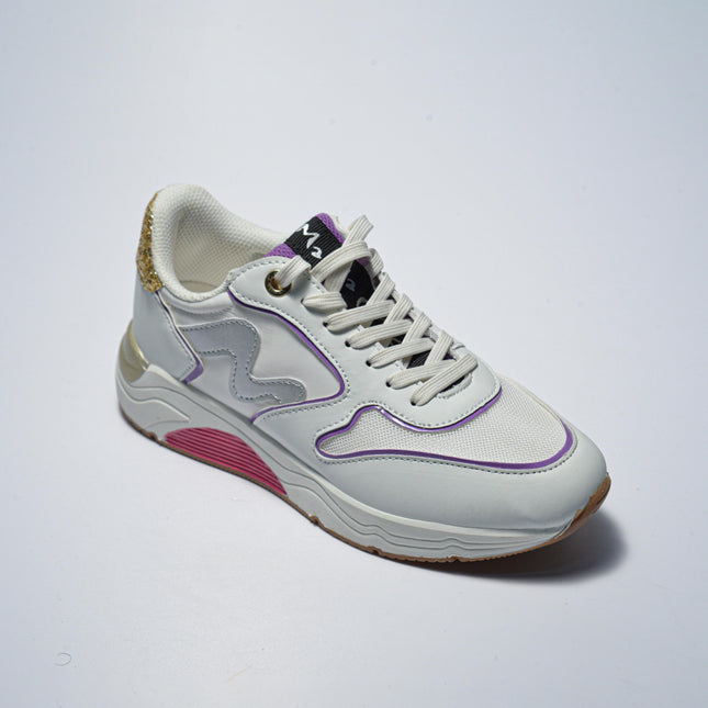 MANILA GRACE V.14 SNEAKERS BIANCA-ORO