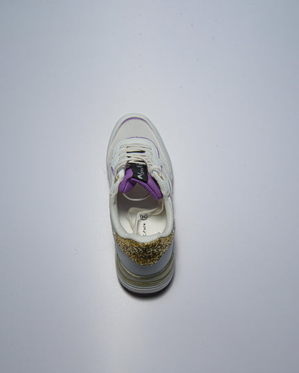 MANILA GRACE V.14 SNEAKERS BIANCA-ORO