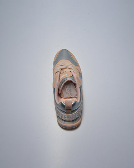 BIKKEMBERGS 0189 SNEAKERS ROSA-GRIGIO