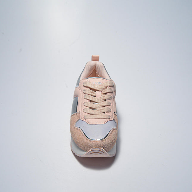 BIKKEMBERGS 0191 SNEAKERS ROSA-ARGENTO