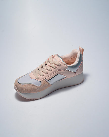 BIKKEMBERGS 0191 SNEAKERS ROSA-ARGENTO