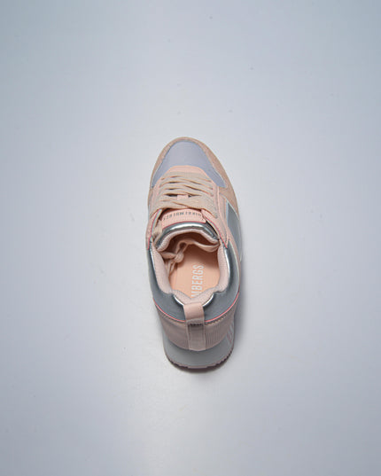 BIKKEMBERGS 0191 SNEAKERS ROSA-ARGENTO