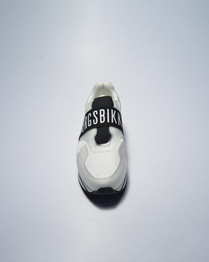 BIKKEMBERGS 0155 SLIP-ON BIANCA-NERA