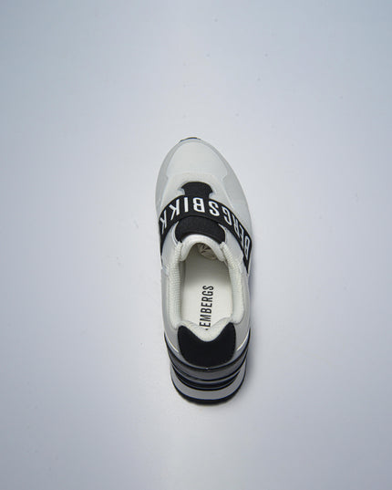 BIKKEMBERGS 0155 SLIP-ON BIANCA-NERA