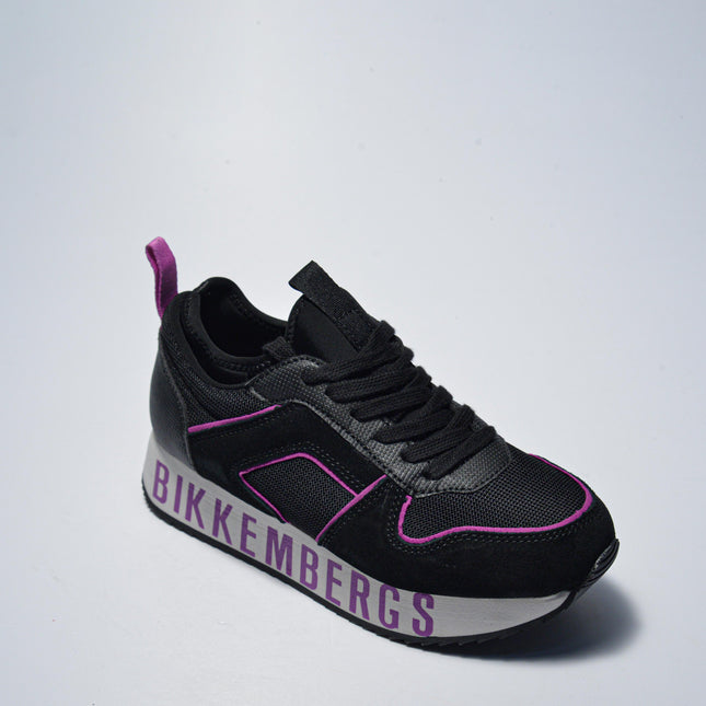 BIKKEMBERGS 0137 SNEAKERS NERA-VIOLA