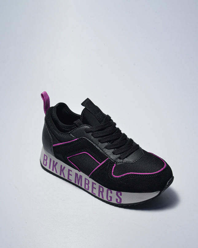 BIKKEMBERGS 0137 SNEAKERS NERA-VIOLA