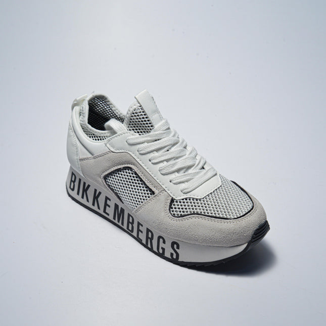 BIKKEMBERGS 0158 SNEAKERS BIANCA-GRIGIO