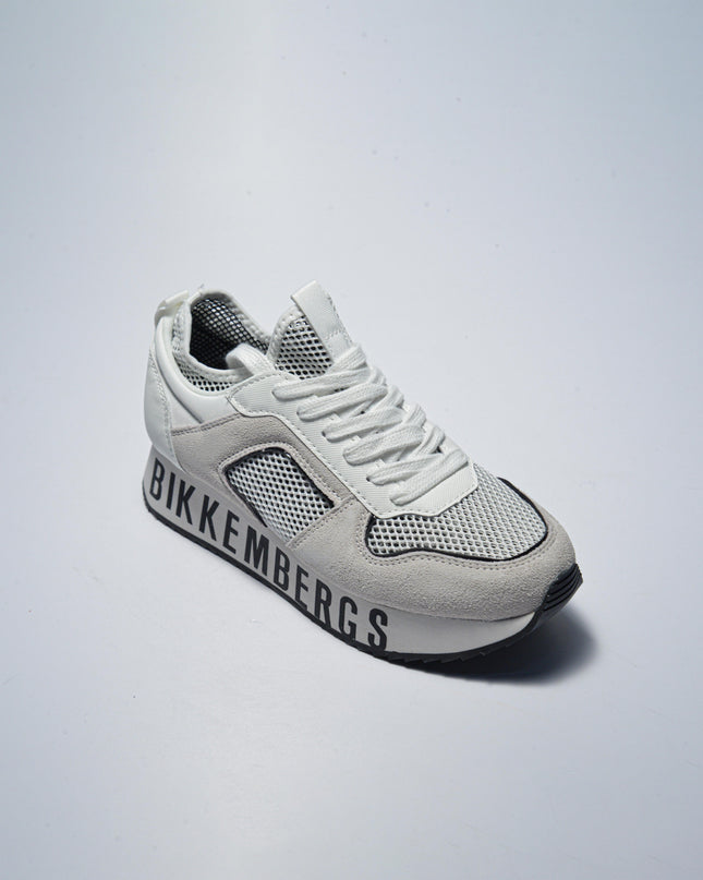 BIKKEMBERGS 0158 SNEAKERS BIANCA-GRIGIO
