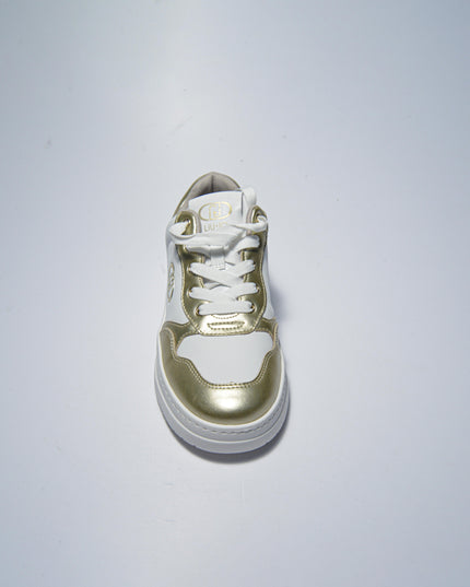 LIU JO X656 SNEAKERS BIANCA-ORO