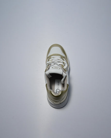 LIU JO X656 SNEAKERS BIANCA-ORO
