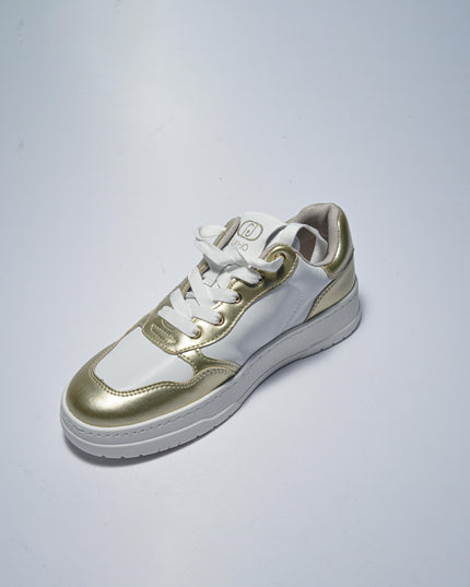 LIU JO X656 SNEAKERS BIANCA-ORO