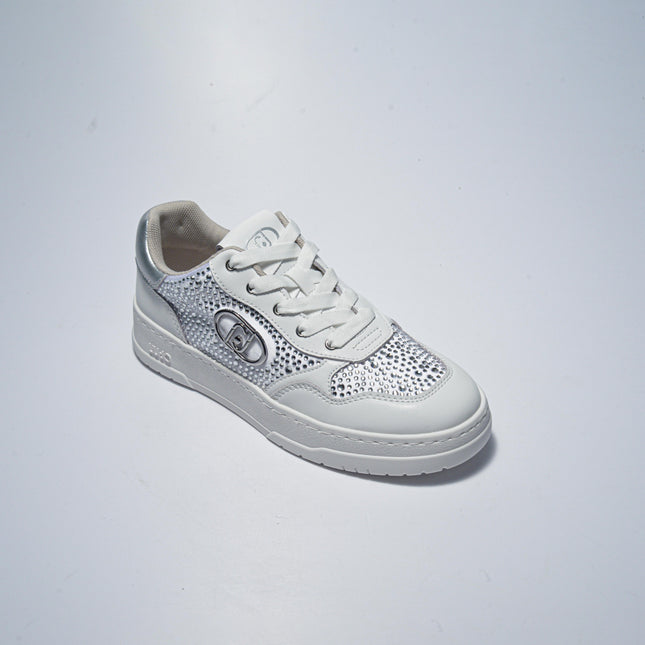 LIU JO 5037 SNEAKERS BIANCA-ARGENTO