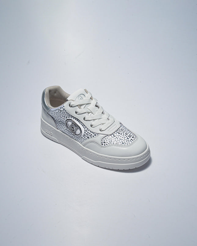 LIU JO 5037 SNEAKERS BIANCA-ARGENTO