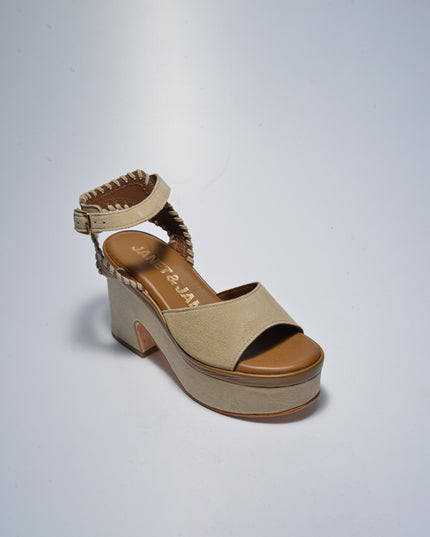 JANET&JANET J-154 SANDALO CON TACCO ALTO BEIGE