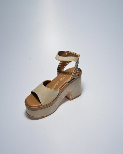 JANET&JANET J-154 SANDALO CON TACCO ALTO BEIGE