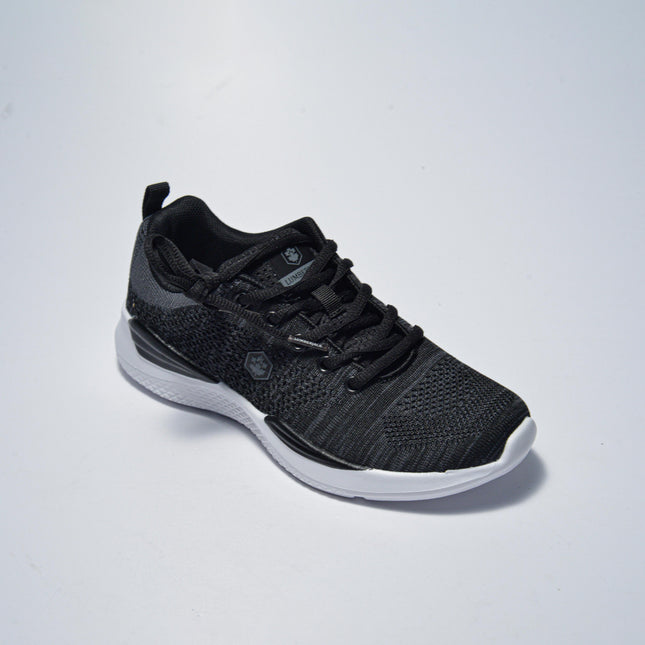 LUMBERJACK 0023 SNEAKERS IN TELA NERA-GRIGIA