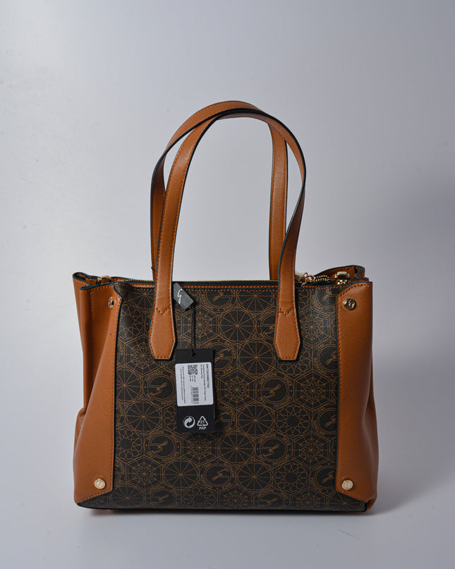 TEODOSIA DOUB.HANDLE PVC NEW TEOD./PU BROWN/TAN