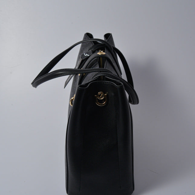 TEO.EYELETS L DOUB.HANDI PVC NEW TEOD./PU BLACK/BLACK