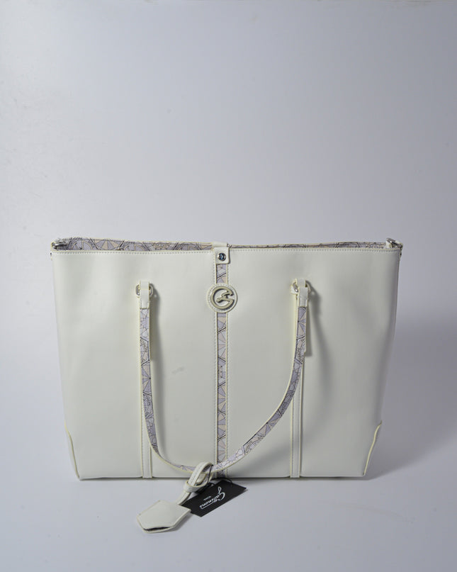ESTHER L. SHOPPING PU/PVC WHITR/ALA