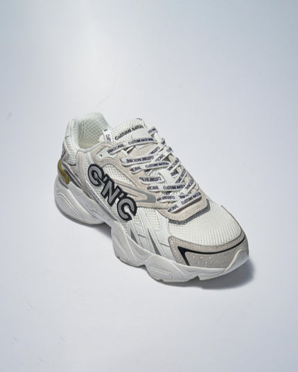 COSTUME NATIONAL SNEAKERS BIANCA-GRIGIA