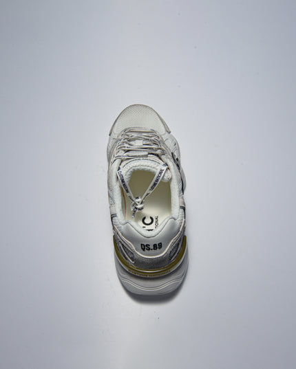 COSTUME NATIONAL SNEAKERS BIANCA-GRIGIA