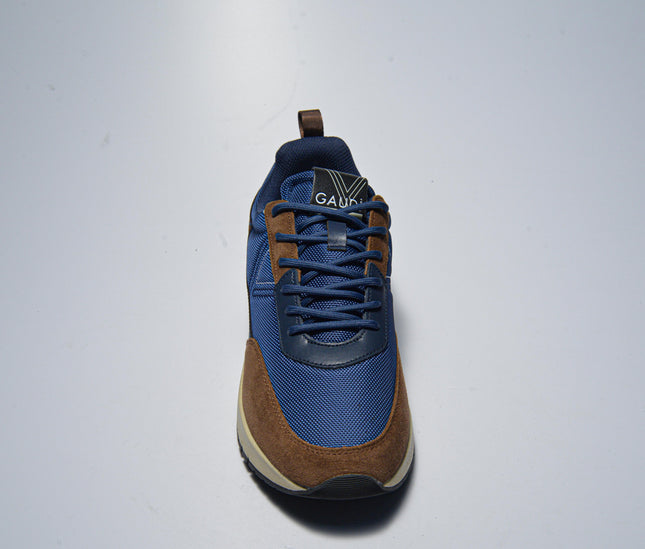 GAUDI 4141 SNEAKERS MARRONE-BLU