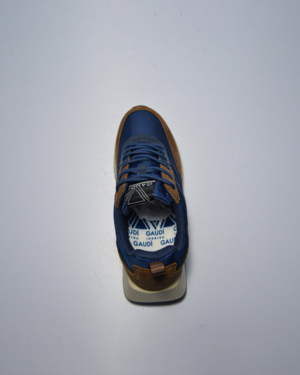 GAUDI 4141 SNEAKERS MARRONE-BLU