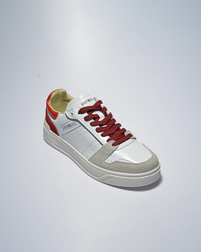 BIKKEMBERGS 11\CP C.C SNEAKERS BIANCA-ROSSO