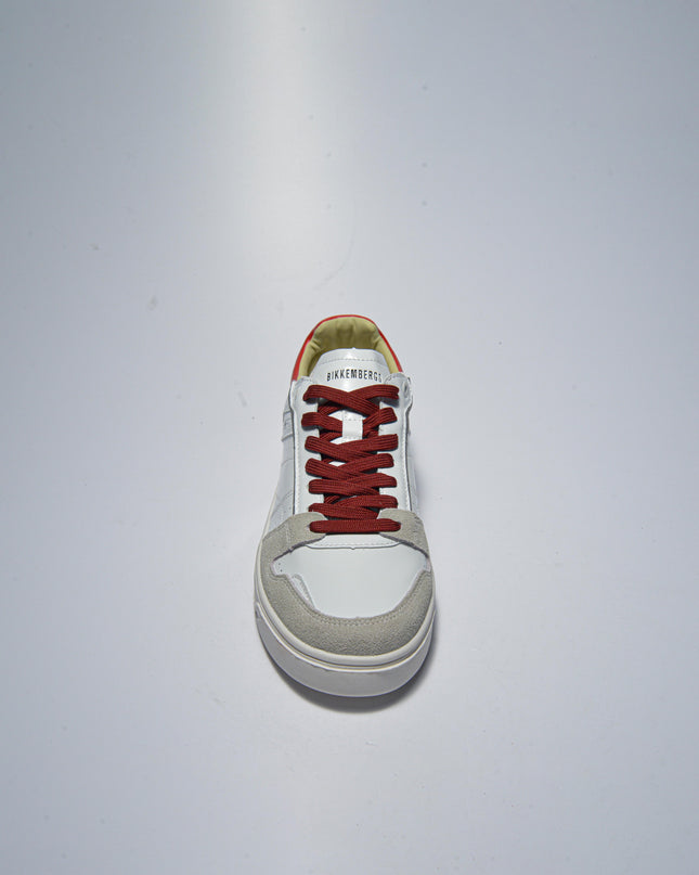 BIKKEMBERGS 11\CP C.C SNEAKERS BIANCA-ROSSO