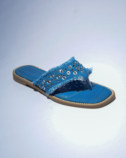 NINI` PARIS 2621 SANDALO INFRADITO BLU