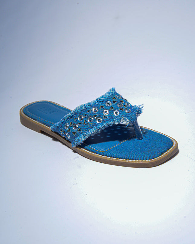 NINI` PARIS 2621 SANDALO INFRADITO BLU
