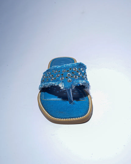 NINI` PARIS 2621 SANDALO INFRADITO BLU
