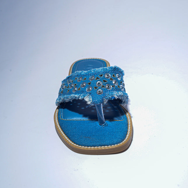 NINI` PARIS 2621 SANDALO INFRADITO BLU