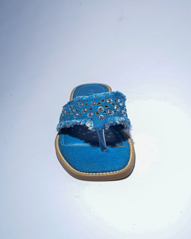NINI` PARIS 2621 SANDALO INFRADITO BLU