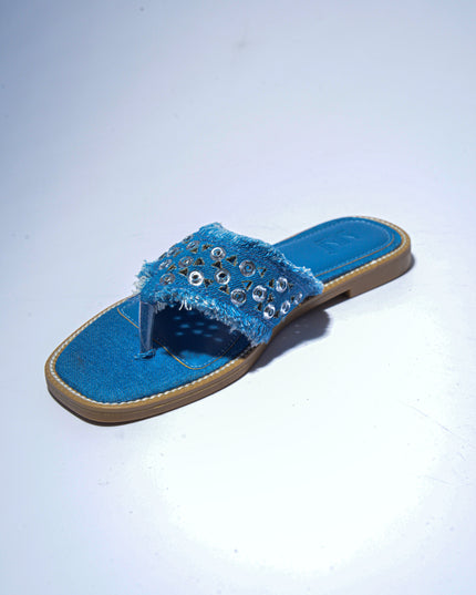 NINI` PARIS 2621 SANDALO INFRADITO BLU